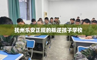 抚州乐安正规的叛逆孩子学校