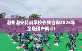 潮州潮安特训学校在线咨询2025年全是用户真评!