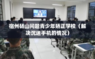 宿州砀山问题青少年矫正学校（解决沉迷手机的情况）