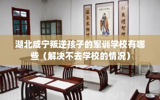 湖北咸宁叛逆孩子的军训学校有哪些（解决不去学校的情况）