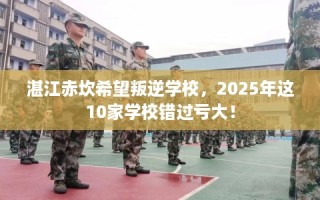 湛江赤坎希望叛逆学校，2025年这10家学校错过亏大！