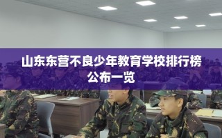 山东东营不良少年教育学校排行榜公布一览