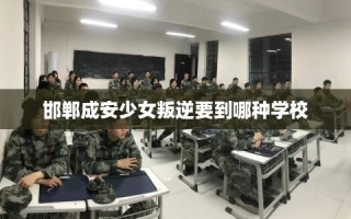 邯郸成安少女叛逆要到哪种学校