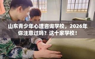 山东青少年心理咨询学校，2026年你注意过吗？这十家学校！