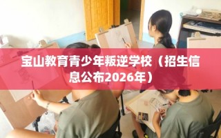 宝山教育青少年叛逆学校（招生信息公布2026年）