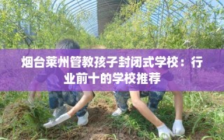 烟台莱州管教孩子封闭式学校：行业前十的学校推荐