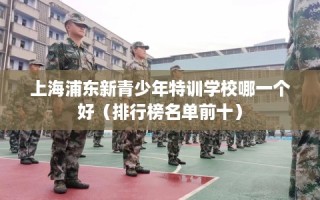 上海浦东新青少年特训学校哪一个好（排行榜名单前十）