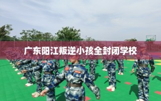 广东阳江叛逆小孩全封闭学校