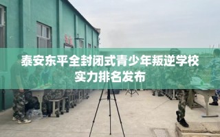 泰安东平全封闭式青少年叛逆学校实力排名发布