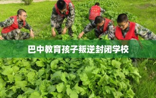 巴中教育孩子叛逆封闭学校