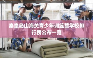 秦皇岛山海关青少年训练营学校排行榜公布一览