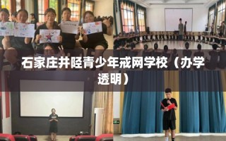 石家庄井陉青少年戒网学校（办学透明）