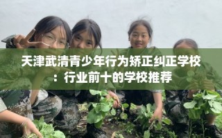 天津武清青少年行为矫正纠正学校：行业前十的学校推荐