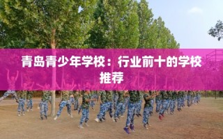 青岛青少年学校：行业前十的学校推荐