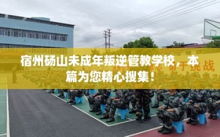 宿州砀山未成年叛逆管教学校，本篇为您精心搜集！