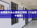 东莞樟木头心理矫正学校（行业前十推荐）