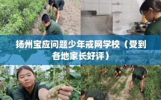 扬州宝应问题少年戒网学校（受到各地家长好评）