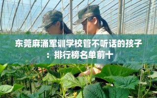 东莞麻涌军训学校管不听话的孩子：排行榜名单前十