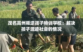 茂名高州叛逆孩子特训学校：解决孩子混迹社会的情况