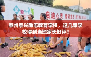 泰州泰兴励志教育学校，这几家学校得到当地家长好评！