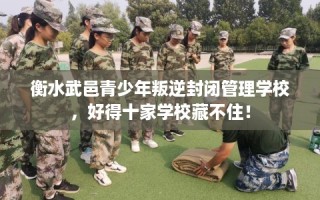 衡水武邑青少年叛逆封闭管理学校，好得十家学校藏不住！