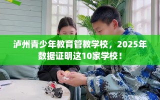 泸州青少年教育管教学校，2025年数据证明这10家学校！