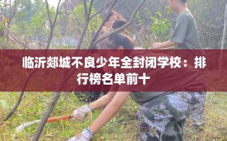 临沂郯城不良少年全封闭学校：排行榜名单前十