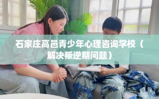 石家庄高邑青少年心理咨询学校（解决叛逆期问题）