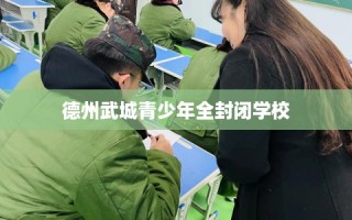 德州武城青少年全封闭学校