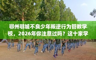 鄂州鄂城不良少年叛逆行为管教学校，2026年你注意过吗？这十家学校！