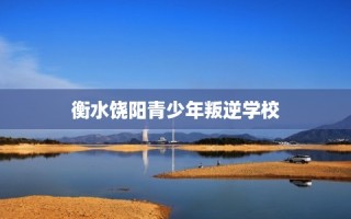 衡水饶阳青少年叛逆学校