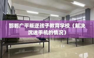 邯郸广平叛逆孩子教育学校（解决沉迷手机的情况）
