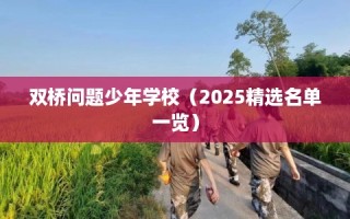双桥问题少年学校（2025精选名单一览）