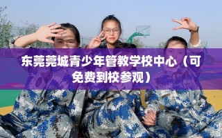 东莞莞城青少年管教学校中心（可免费到校参观）