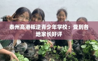 泰州高港叛逆青少年学校：受到各地家长好评