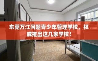东莞万江问题青少年管理学校，权威推出这几家学校！