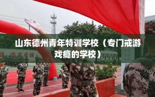 山东德州青年特训学校（专门戒游戏瘾的学校）