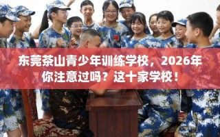 东莞茶山青少年训练学校，2026年你注意过吗？这十家学校！