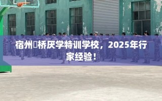 宿州埇桥厌学特训学校，2025年行家经验！