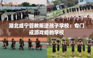 湖北咸宁管教叛逆孩子学校：专门戒游戏瘾的学校