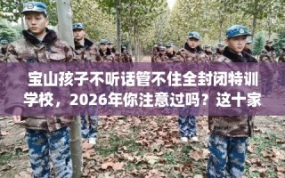 宝山孩子不听话管不住全封闭特训学校，2026年你注意过吗？这十家学校！