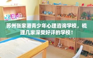 苏州张家港青少年心理咨询学校，梳理几家深受好评的学校！
