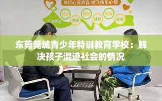 东莞莞城青少年特训教育学校：解决孩子混迹社会的情况