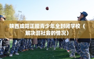 陕西咸阳正规青少年全封闭学校（解决混社会的情况）