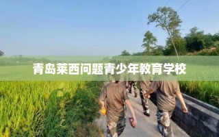 青岛莱西问题青少年教育学校