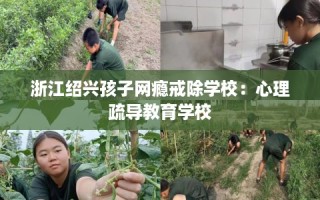 浙江绍兴孩子网瘾戒除学校：心理疏导教育学校