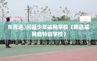 东莞道滘问题少年戒网学校（精选戒网瘾特训学校）