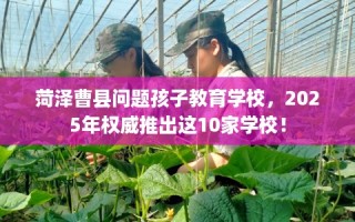 菏泽曹县问题孩子教育学校，2025年权威推出这10家学校！