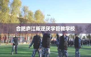 合肥庐江叛逆厌学管教学校