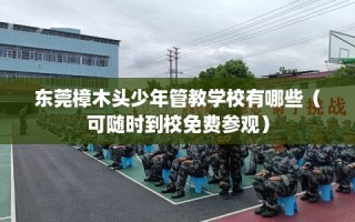 东莞樟木头少年管教学校有哪些（可随时到校免费参观）
